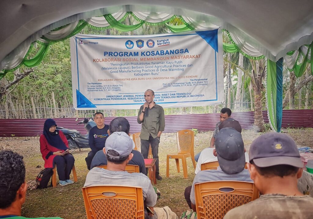 Melalui Program Kosabangsa, Uniqbu dan UHO Fokus Tingkatkan Produktifitas Tanaman Kayu Putih di Kabupaten Buru